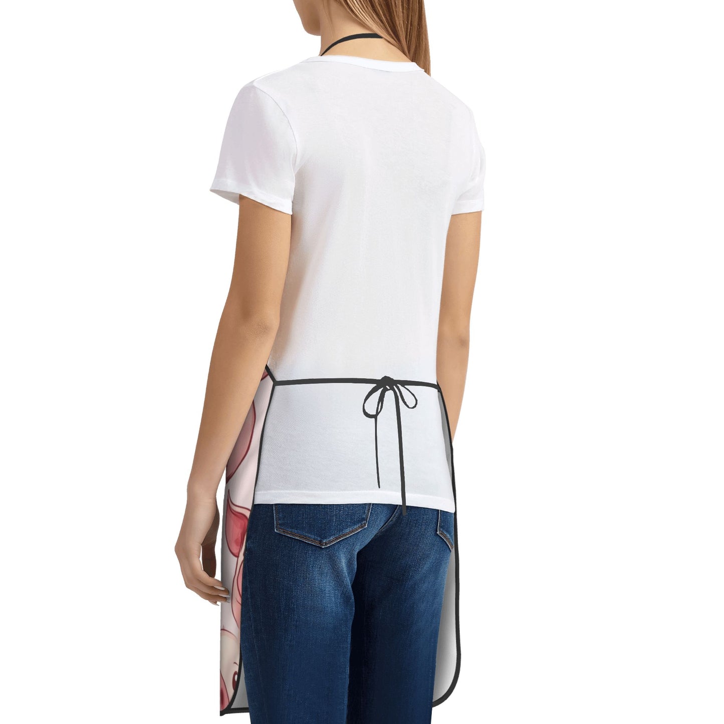 Cute Pig Pattern Apron – Waterproof & Oil-Resistant Adjustable Apron for Cooking, Baking, Grilling, and Crafting (Unisex)